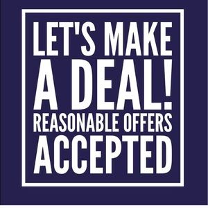 All offers considered. I do my best to indicate item condition.